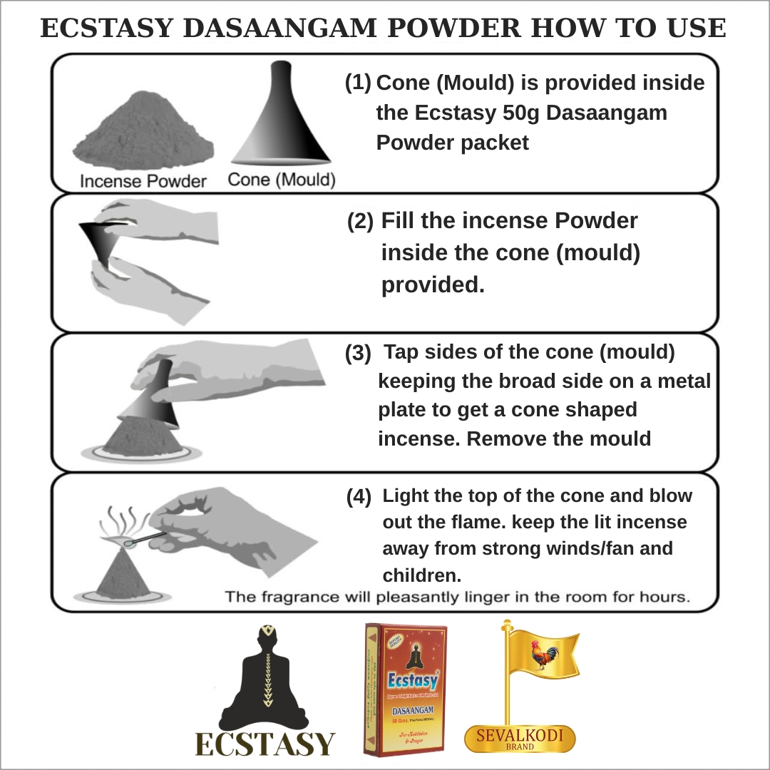 Ecstasy 50g Dasaangam Powder