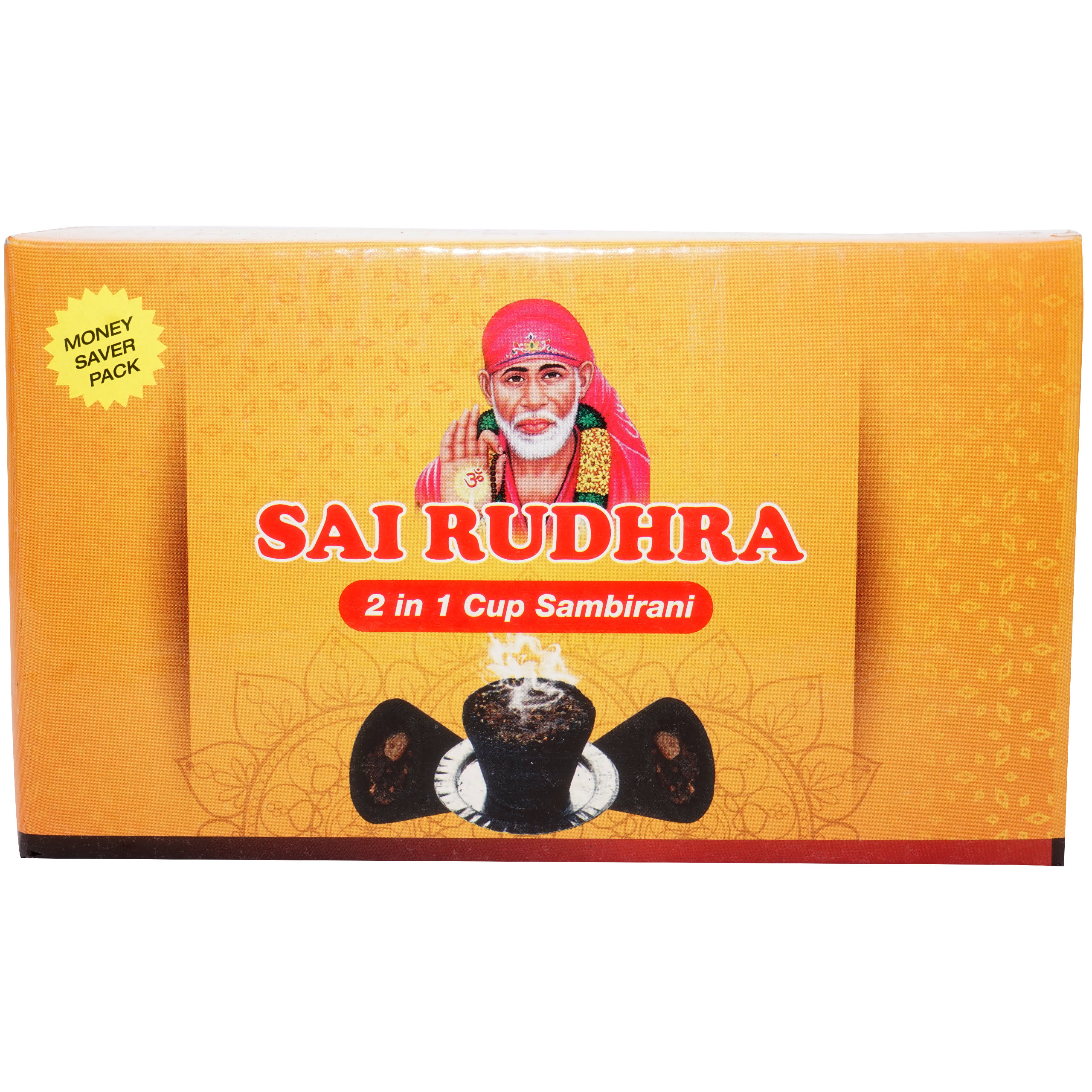 Sai Rudhra Plain White Cup Sambrani - 0% Charcoal | Money Saver Pack - 100 Sambrani Cups in a Single Box